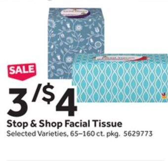 Stop&Shop Stop & shop facial tissue offer