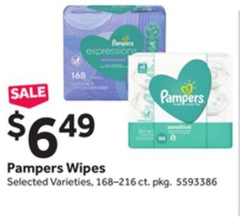 Stop&Shop Pampers wipes offer