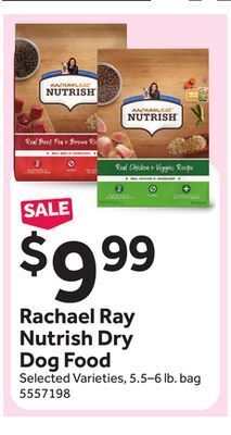 Stop&Shop Rachael ray nutrish dry dog food offer