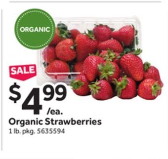 Stop&Shop Organic strawberries offer
