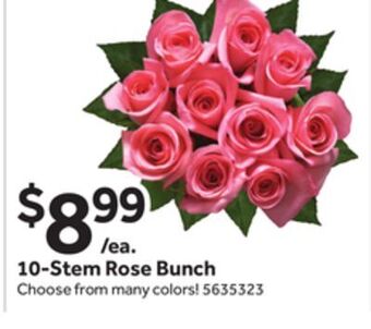 Stop&Shop 10-stem rose bunch offer