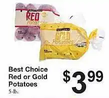 Best choice red or gold potatoes