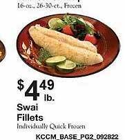 County Market Swai fillets offer