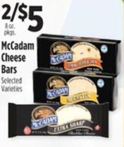 Pioneer Supermarkets McCadam Cheese Bars offer