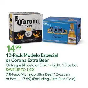 Publix Modelo or corona extra beer pack offer