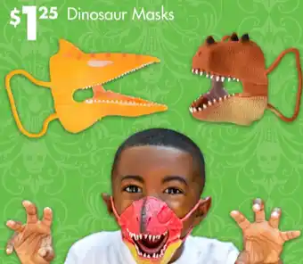 Dollar Tree Dinosaur mask offer