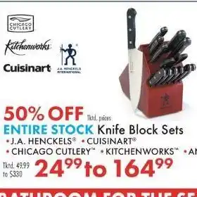 Boscov's Knife block offer