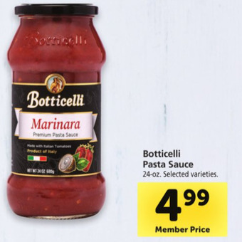 Safeway Botticelli pasta sauce offer