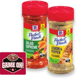 Safeway Mccormick perfect pinch seasoning offer