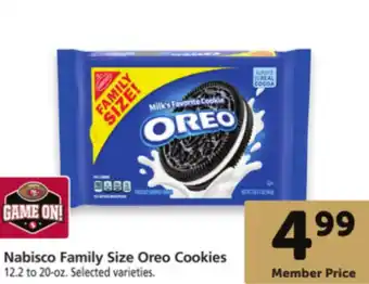 Safeway Nabisco family size oreo cookie offer