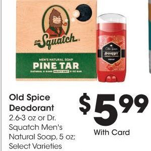 Kroger Old spice deodorant offer