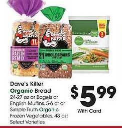 Ralphs Dave's killer organic bread offer
