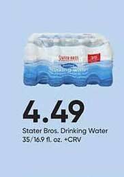 Stater Bros Stater bros, drinking water offer