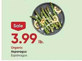 Stater Bros Organic asparagus offer