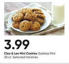 Stater Bros Cleo & leo mini cookies offer