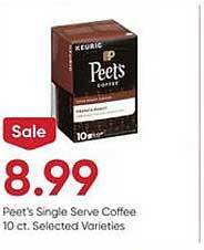 Stater Bros Peet's single serve coffee offer
