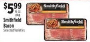 Pioneer Supermarkets Smithfield Bacon offer