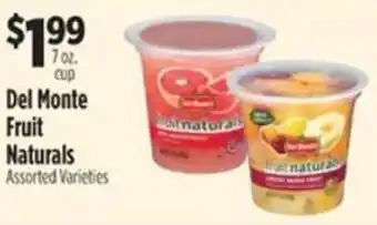 Pioneer Supermarkets Del Monte Fruit Naturals offer