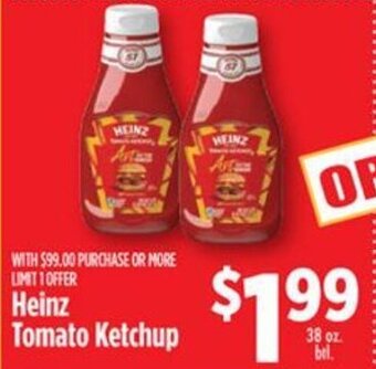 Pioneer Supermarkets Heinz Tomato Ketchup offer