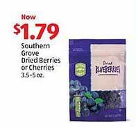 Aldi Southern grove dried berries or cherries offer