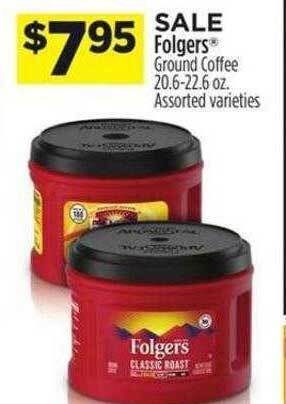 Dollar General Folgers ground coffee offer