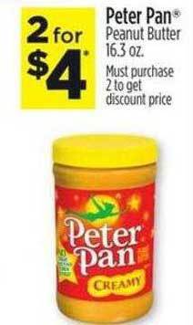 Dollar General Peter pan peanut butter offer