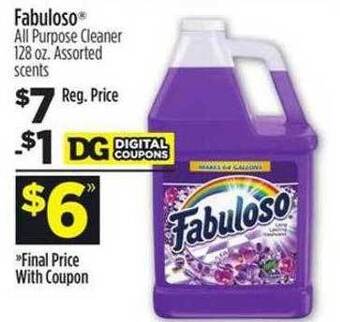 Dollar General Fabuloso all purpose cleaner offer
