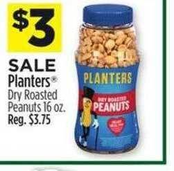 Dollar General Planters dry roasted peanuts offer