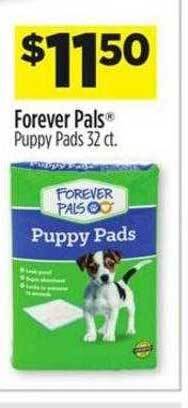 Dollar General Forever pals puppy pads offer