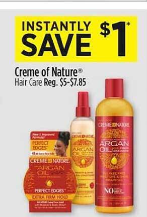 Dollar General Creme of nature hair care offer