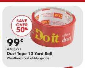 Valu Home Centers Duct tape 10 yard roll offer