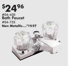 Valu Home Centers Bath faucet offer