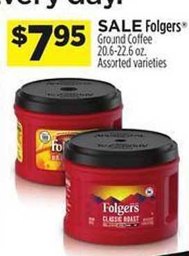 Dollar General Folgers ground coffee offer