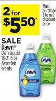 Dollar General Dawn dish liquid offer
