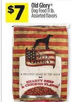 Dollar General Old glory dog food offer