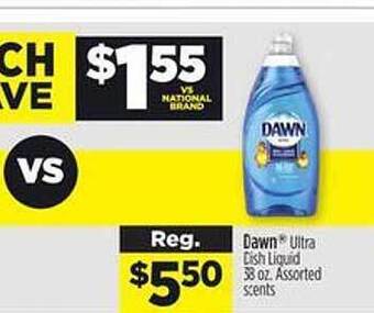 Dollar General Dawn ultra dish liquid offer