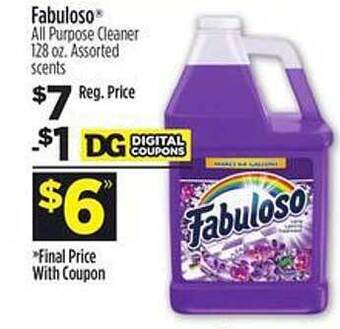 Dollar General Fabuloso all purpose cleaner offer