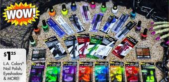 Dollar Tree L.a. colors nail polish eyeshadow & more! offer
