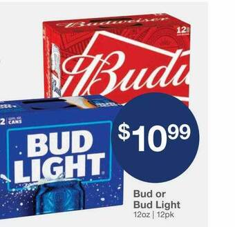 Kinney Drugs Bud or bud light offer