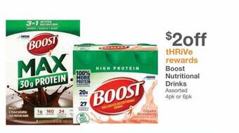 Kinney Drugs Boost nutritional drinks offer