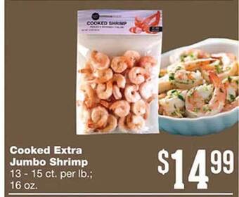 Forest Hills Food Cooked extra jumbo shrimp offer