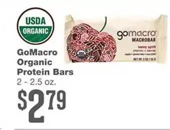 Forest Hills Food Gomacro organic protein bars offer