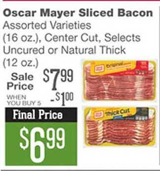 Forest Hills Food Oscar mayer sliced bacon offer