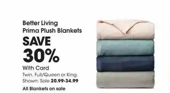Better living prima plush blankets