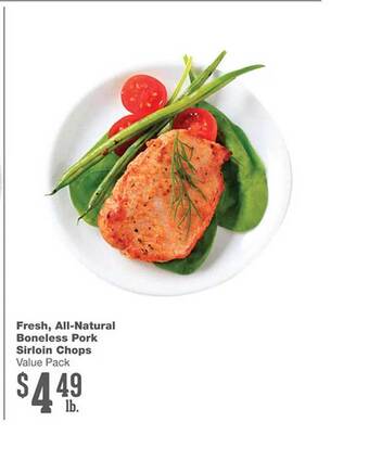 Forest Hills Food Fresh all-natural boneless pork sirloin chops offer