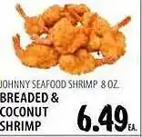 Karns Johnny seafood shrimp 8 breaded & coconut shrimp offer