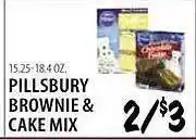 Pillsbury brownie cake mix