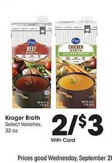 King Soopers Kroger broth offer