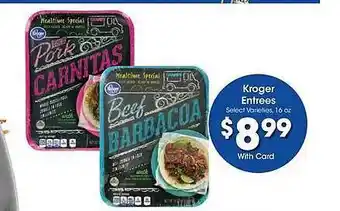 King Soopers Kroger entrées offer