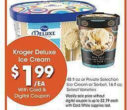 King Soopers Kroger deluxe ice cream offer